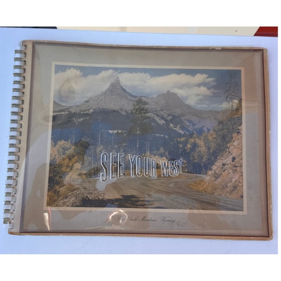 Vintage 1947 Standard Oil Chevron See Your West Picture Album Scenic Prints